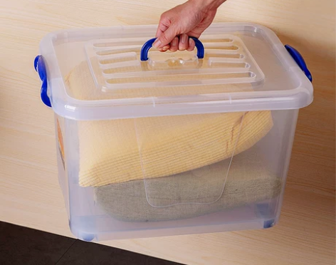 收纳箱透明家用特大号学生衣物整理箱储物箱塑...