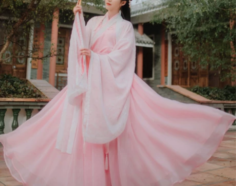 云香霓裳汉服女原创9米大摆裙琼瑶大袖交领齐...