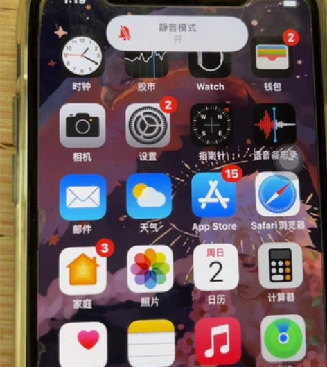 iphone X 国行64GB 官换机，背...