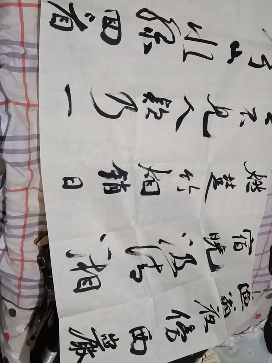 书法家梁镛的作品一副，专业书法家。