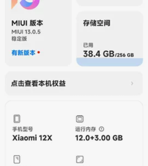 小米12X   黑色 12+256，正常使...
