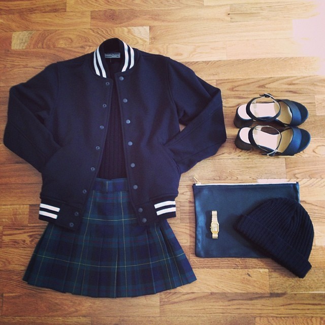 AA复古宽松棒球外套棒球服情侣夹克