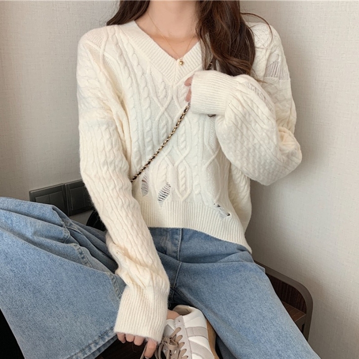 早秋季2021年新款装上衣毛衣春针织衫女设...