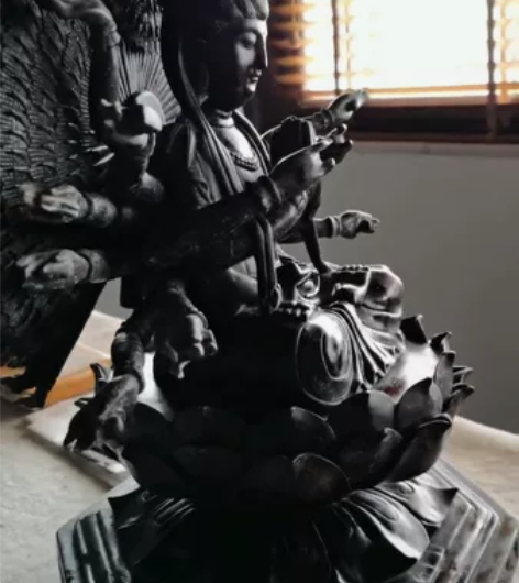 千手观音像，红木材质，通高40公分，可分成...
