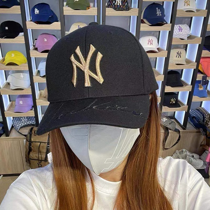 韩国MLB帽子洋基队男女棒球帽可调节NY大...