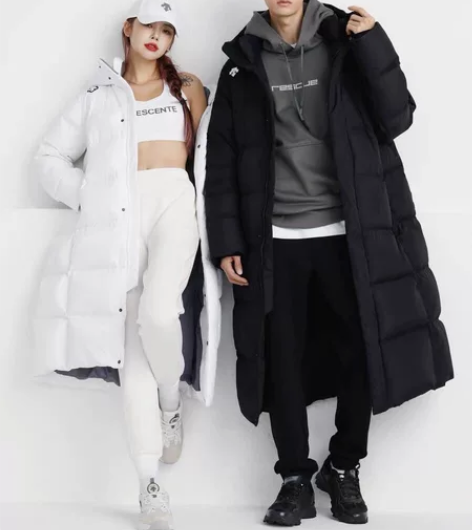 迪桑特长款男士女士羽绒服 【N多明星款】冒...