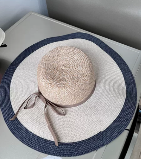 EP雅莹防晒遮阳沙滩编织草帽，夏日百货专柜...