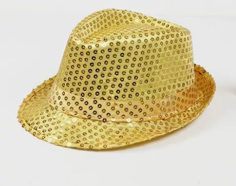 韩版爵士舞帽 时尚亮片礼帽 广场跳舞蹈帽 ...