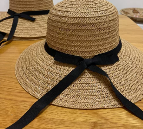 店铺清仓 蝴蝶结遮阳帽草帽全新20元包邮 ...