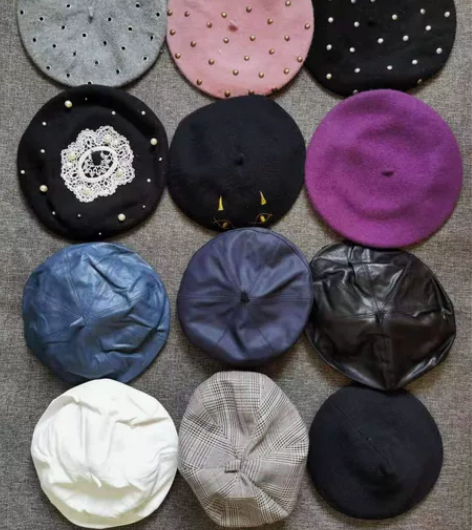 女士 四季秋冬帽子，贝雷帽 画家帽 南瓜帽...