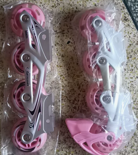 初学者两用成人儿童双排四轮溜冰鞋单排轮轮滑...