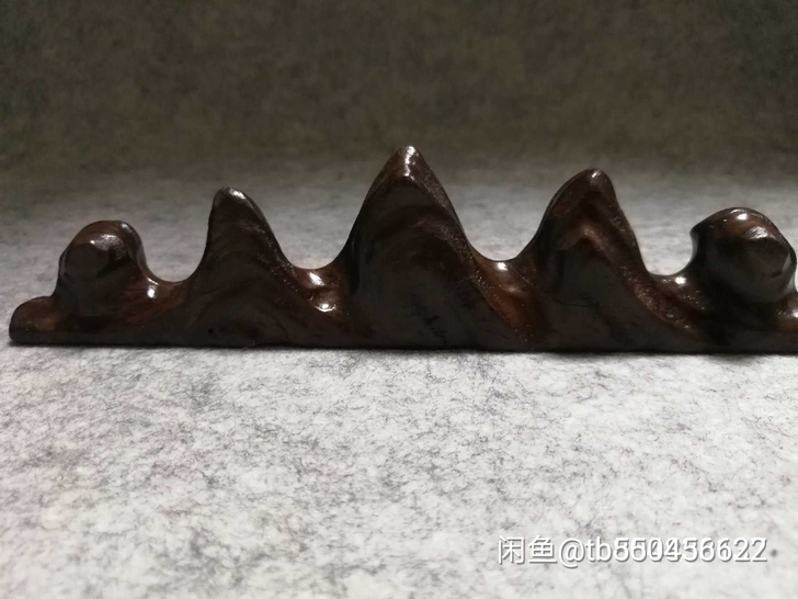 红木随形毛笔搁 笔架 五指山形笔搁毛笔架笔...