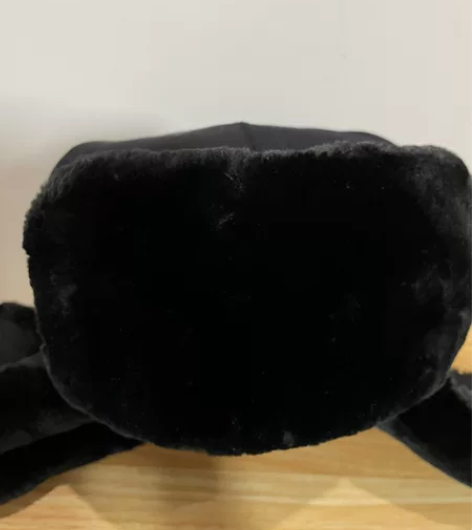 正品栽绒帽棉帽雷锋帽 蓝藏青色 帽绒柔软细...