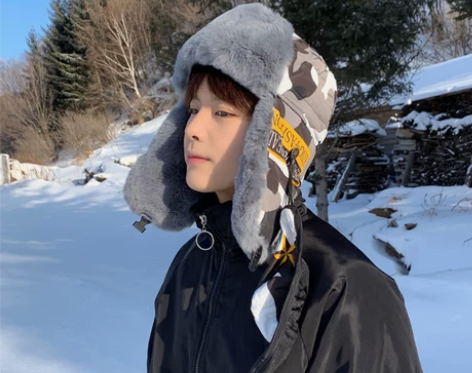 雷锋帽男冬季冬天迷彩帅气加厚保暖电动车帽子...