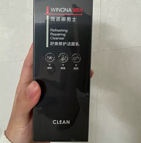 薇诺娜男士舒爽修护洁面乳120g*1，60...