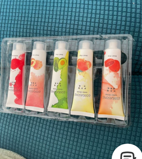 水果花香保湿香氛护手霜（五支装），库存商品...
