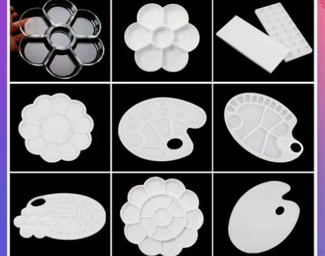 调色盘 国画调色盘调色碟卫庄大三线调色板水...