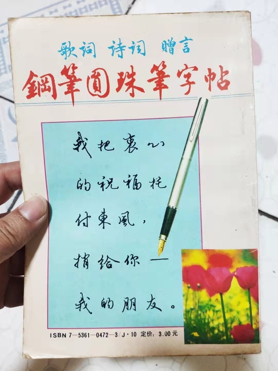 钢笔圆珠笔字帖,冯宝佳,二手老字帖,硬笔书...