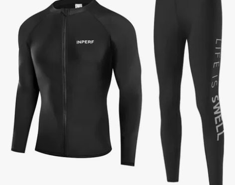 泳衣游泳潜水服男防晒速干浮潜冲浪服长袖泳衣...