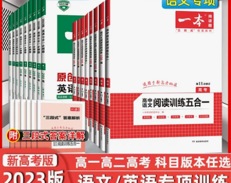 一本高中语文阅读理解专项训练书高一高二高考...