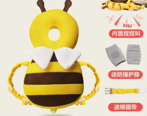 美国梦瑞格宝宝防摔头部保护垫 宝宝背在身上...