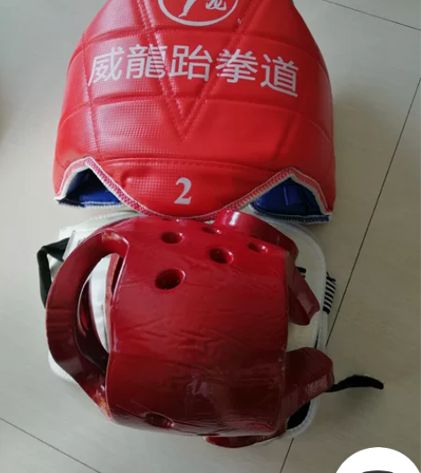 儿童跆拳道护具加厚实战套，九成新五件套 感...