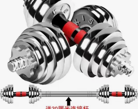 纯铁哑铃男女健身家用器材可调节重量20公