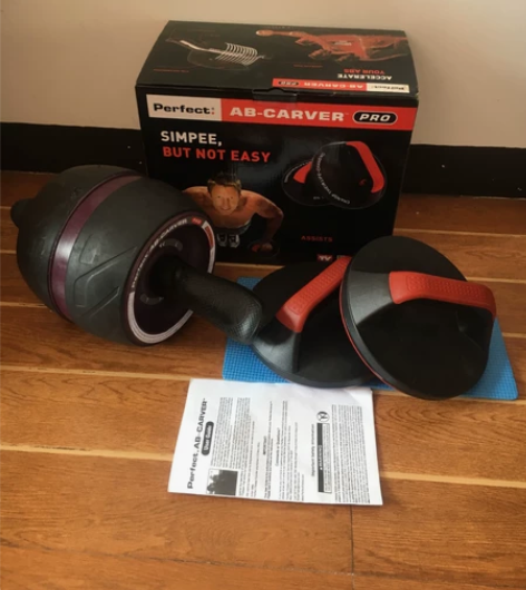 【美版套装健身器材】回弹腹肌轮健腹轮家用训...