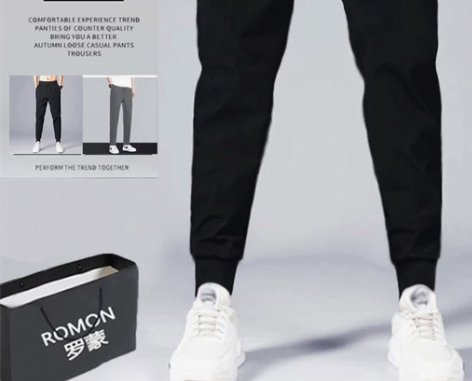 罗蒙休闲运动裤男秋冬季春秋款