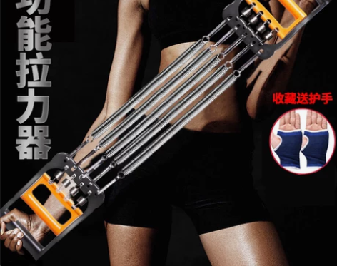 拉力器锻炼手臂扩胸器男弹簧健身器材家用胸肌...