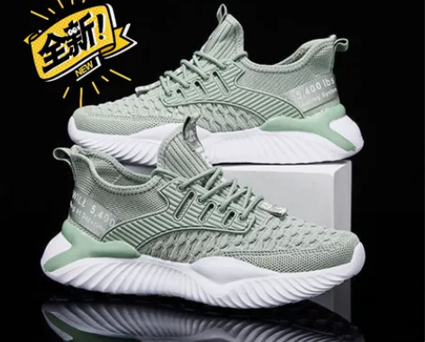 外贸尾货亏本处理 春季男鞋时尚飞织男士休闲...