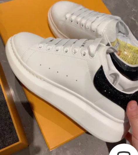 男式小白鞋 非麦昆 头层牛皮 41码 休闲...