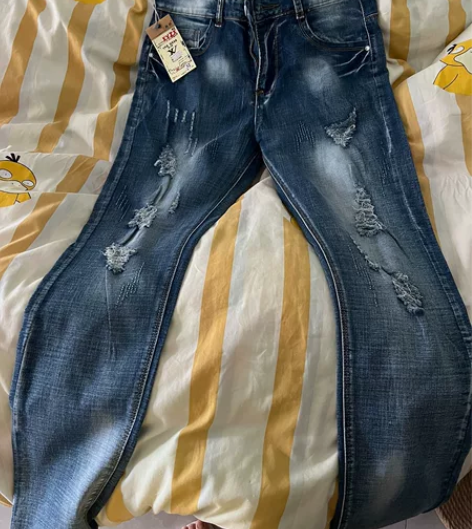 男士精品破洞牛仔裤 全新 吊牌未拆 尺码3...