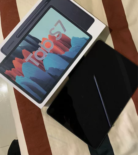 三星Tabs7国行，黑色，6+128，全原...
