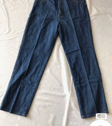 牛仔裤 古着 oversize 工作裤 可...