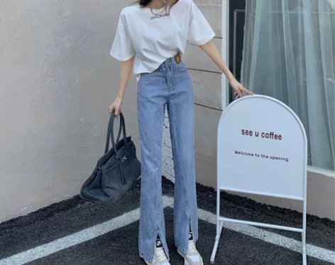 #牛仔长裤 清仓处理！   大码女装春夏季...