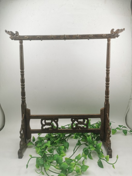 中号7针14挂鸡翅木毛笔架