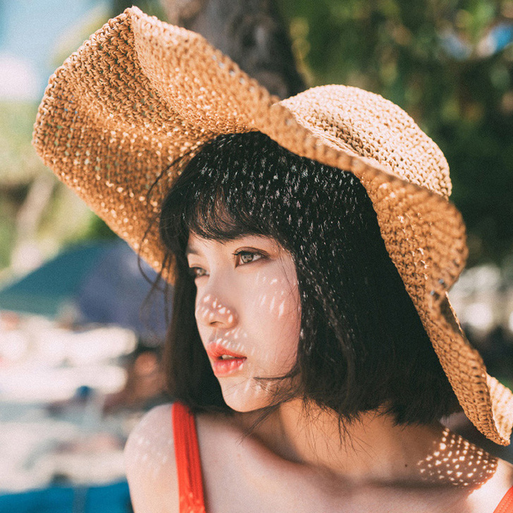 问香坊 帽子，本来买过去海边玩带，但快递晚...