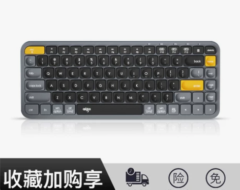 ?aigo/爱国者V200无线键盘静音苹果...