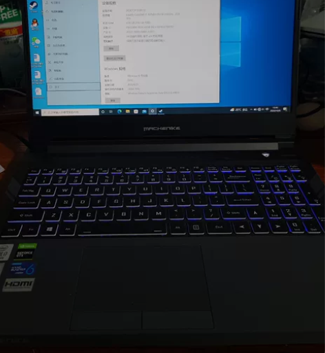 机械师T58-V，i7十代。自用游戏本，上...