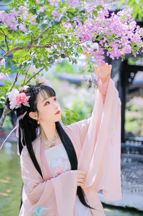 汉服lojk退坑汉服簪子伞团扇子包包所以一...