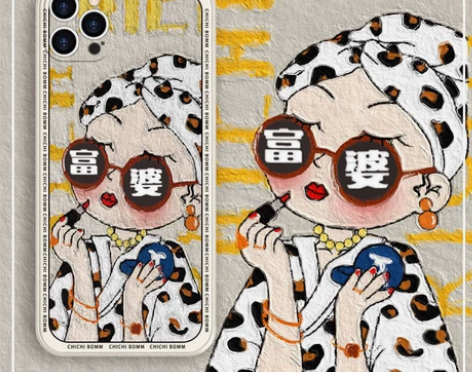 【9.9包邮】油画风搞怪苹果12手机壳苹果...