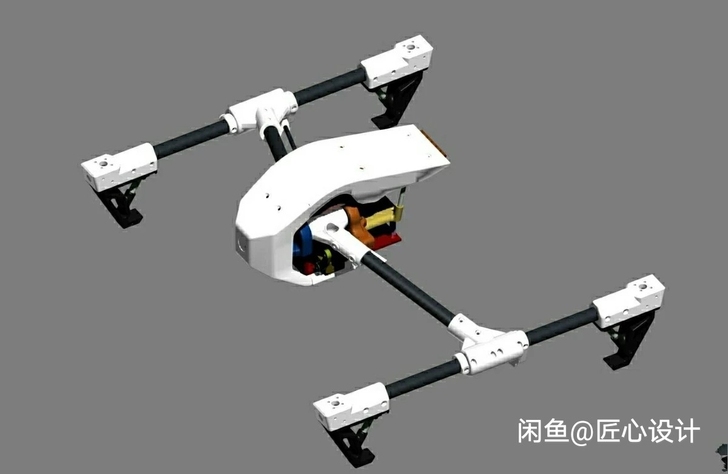3D打印的大疆悟四轴飞行器无人机3D图纸三...