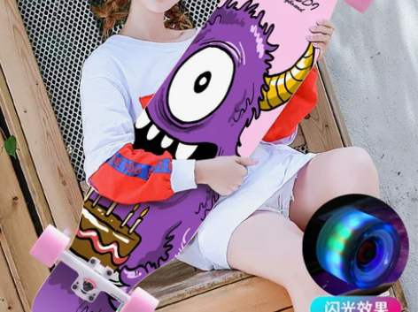 专业滑板长舞板初学者成人青少年刷街韩国男女...