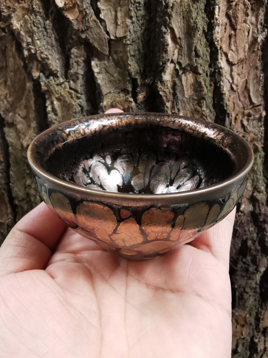 陈为聪 金油滴建盏 茶盏品茗主人杯 天目盏...