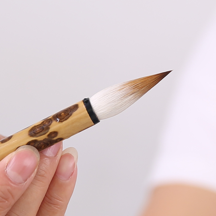 毛笔纯动物毛无尼龙狼羊兼毫七狼三羊中楷大中...