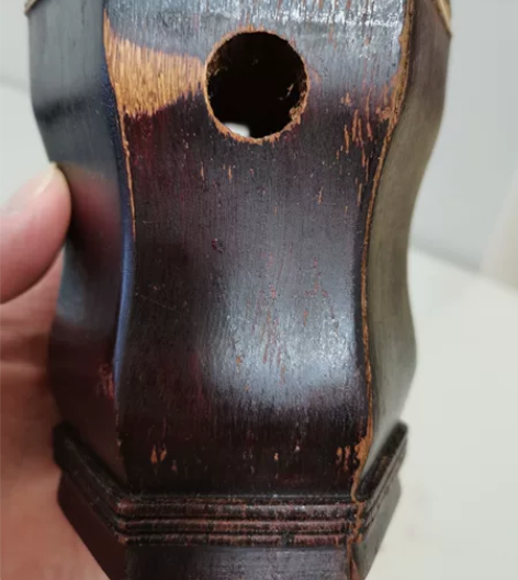 二胡桶子 闲置处理，红木二胡桶，一条缝开裂...