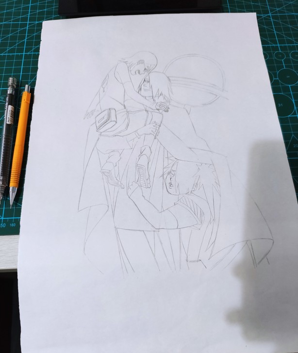 博人传手绘装饰画