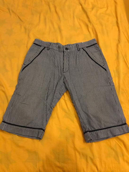 OHO千鸟格短裤，尺码175，L码，购于商...