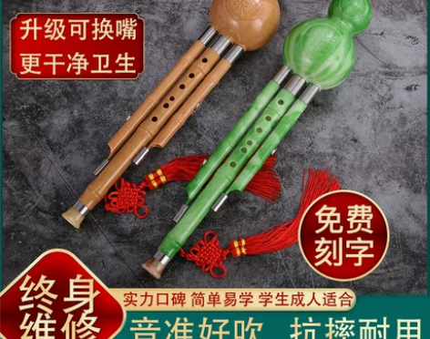 葫芦丝乐器初学者儿童C调降B调小学生专业演...